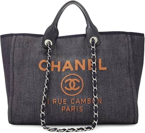 Chanel Deauville Women's bags Medium Navy Denim Unspecified New