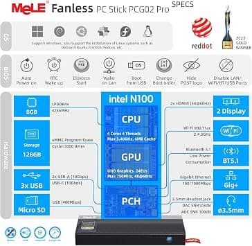MeLE PCG02 Pro Computers New