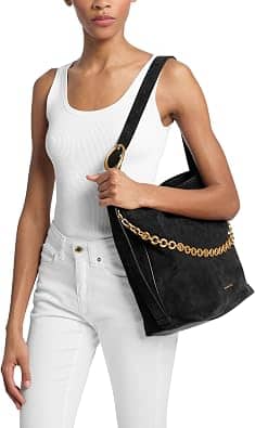 Michael Kors Nolita Bucket Bag Women's bags Small Pale Gold Polished Pebble Leather New
