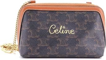 Celine Triomphe Clutch Women's bags Unspecified Brown Embroidered Triomphe New