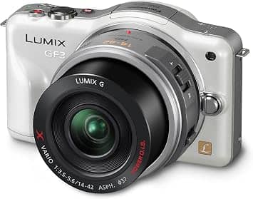 Panasonic LUMIX GF3XW Digital Cameras White New w/ 14-42mm Kit