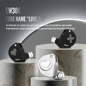 Linsoul SIMGOT EW300 Headphones & Earbuds Silver New