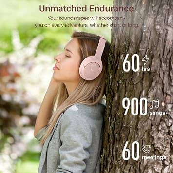 TOZO T12051 Headphones & Earbuds Pink New