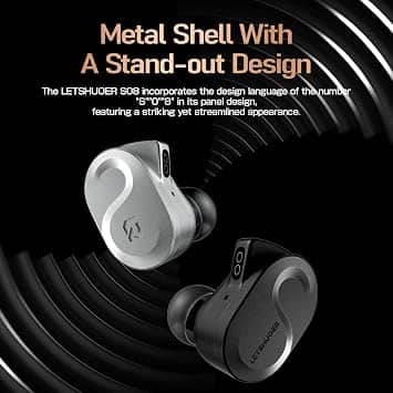 Letshuoer S08 Headphones & Earbuds Black New