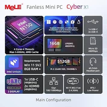 MeLE Cyber X1 Computers New