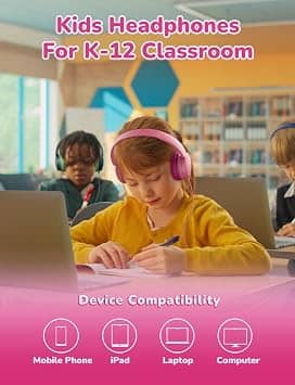 iClever HS28 Headphones & Earbuds Bright Color New