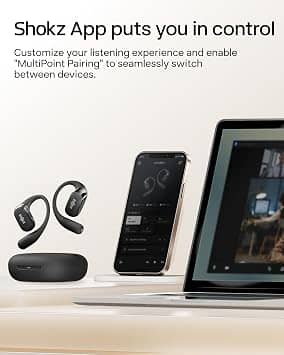 Shokz OpenFit 2 Headphones & Earbuds Black New