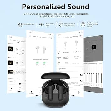 QCY HT05 Headphones & Earbuds Black New