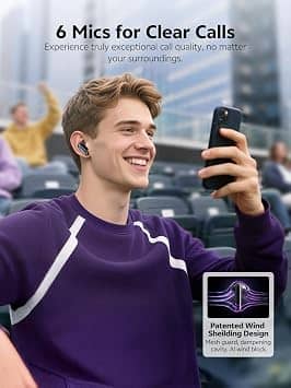 QCY MeloBuds N70 Headphones & Earbuds Purple New
