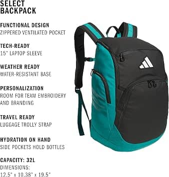 Adidas Select Backpack Women's bags Black New