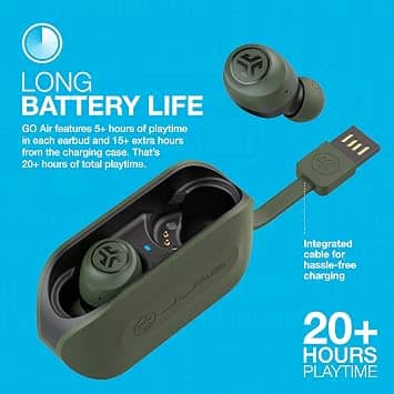 JLab EBGOAIRRGRNBLK82 Headphones & Earbuds Green New