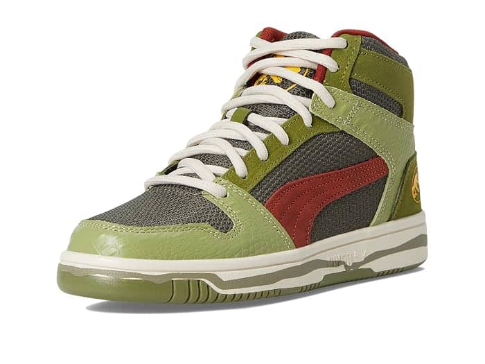 Puma Rebound Layup Mid Sneaker Green Full Size Run New