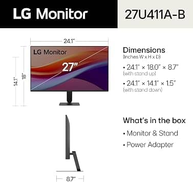 LG U411A-B Monitors 24"