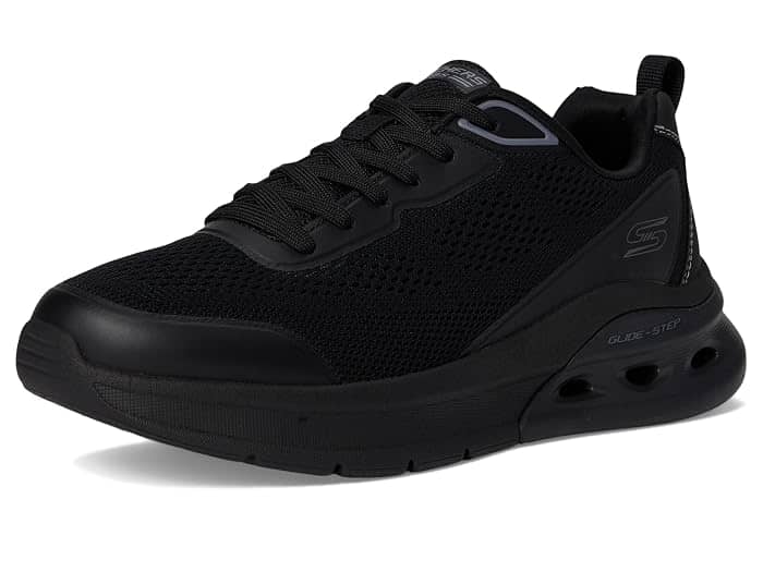 Skechers Arc Waves Sneaker Black Full Size Run New