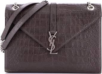 Saint Laurent Envelope Top Handle Women's bags Mini Black Leather New