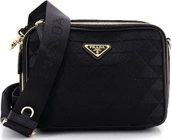 Prada Symbole Shoulder Bag Women's bags Small Black Jacquard New