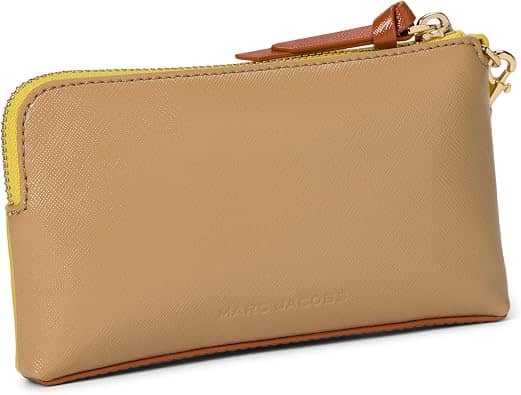 Marc Jacobs The Snapshot Wristlet Women's bags Camel Leather New