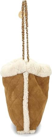 Chanel Chanel 22 Shoulder Bag Women's bags Small Brown Shearling Gold New