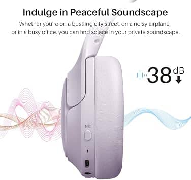 TOZO T12052 Headphones & Earbuds Purple New