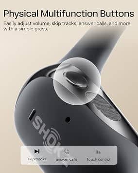 Shokz OpenFit 2 Headphones & Earbuds Black New