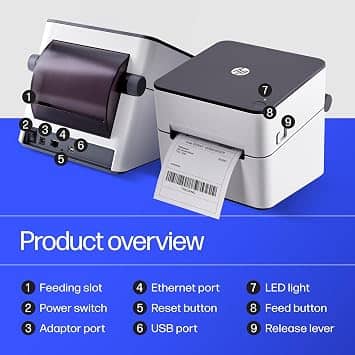 HP DPI Direct Thermal Label Printer with Ethernet Connection Printers New