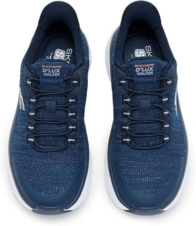 Skechers D'Lux Walker 3.0 Drevven Hands Free Slip-In Sneaker Blue 9 New
