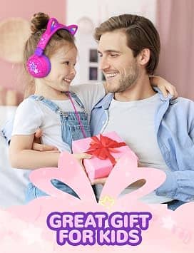 iClever Meow Lollipop Headphones & Earbuds Pink New