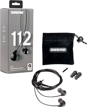Shure SE112-GR Headphones & Earbuds Gray New