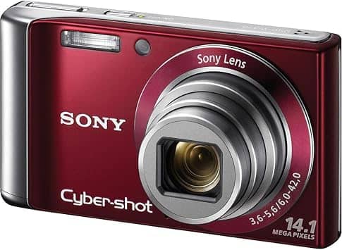 Sony DSC W370 Digital Cameras Red New Body Only