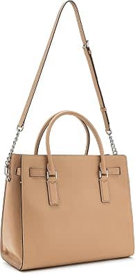 Michael Kors Hamilton Top Handle Women's bags Large Brown Leather New