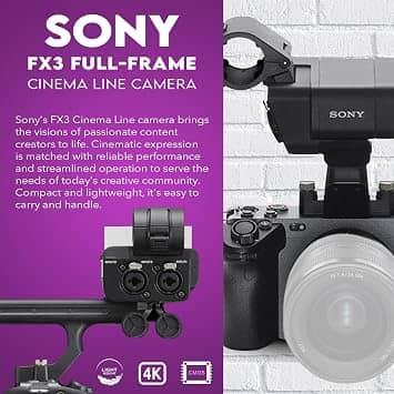 Sony Alpha FX3 Full-Frame Cinema Line Digital Cameras Blue New Body Only
