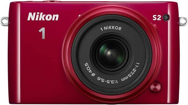 Nikon 1 S2 Digital Cameras Red New w/ 11-27mm Kit