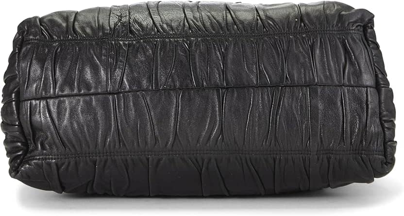 Prada Gaufre Tote Women's bags Medium Black Nappa New