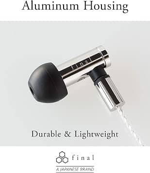 Final FI-E5DSSD Headphones & Earbuds Silver New