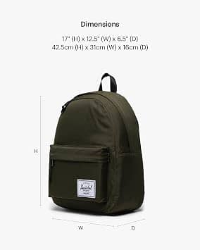 Herschel Classic Women's bags Black Backpack Standard 26L New