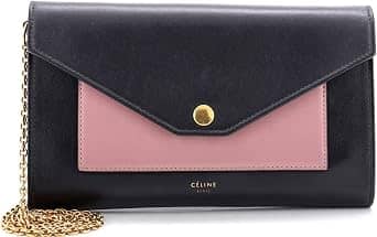 Celine Envelope Shoulder Bag Women's bags Small Black Leather New
