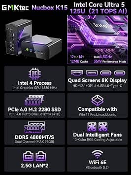 GMKtec K15 Computers New