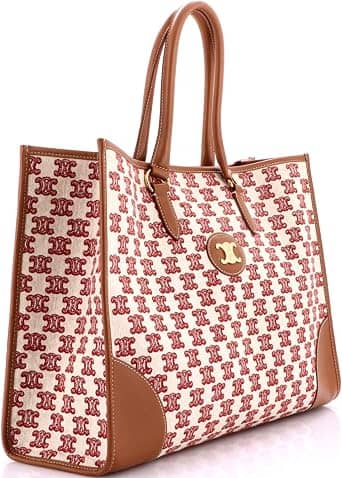Celine Triomphe Tote Women's bags Unspecified Brown Coated Canvas New