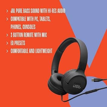 JBL Tune 520C Headphones & Earbuds White New