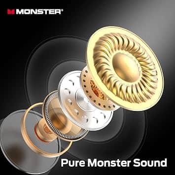 Monster W33 Headphones & Earbuds Black New