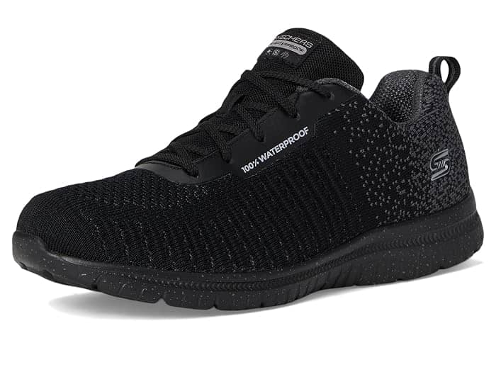 Skechers Virtue Sneaker Black Full Size Run New