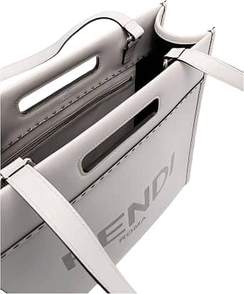 Fendi Roma Tote Women's bags Large Dove Grey Calf Leather New