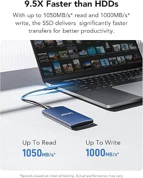 Lexar ES3 External SSDs Silver 512GB New