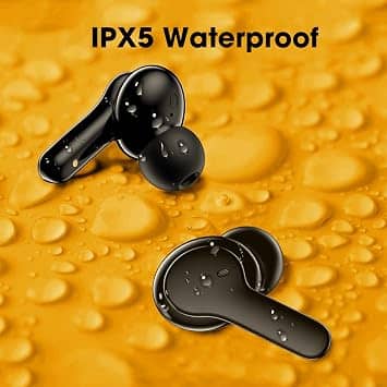 QCY T13 Headphones & Earbuds Black New
