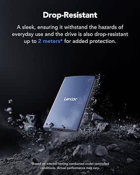 Lexar ES3 External SSDs Silver 512GB New