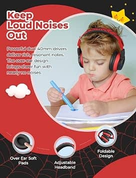 iClever BTH12 Headphones & Earbuds Black New