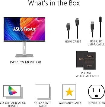 ASUS PA27JCV Monitors