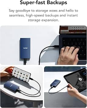 Lexar ES3 External SSDs Silver 512GB New