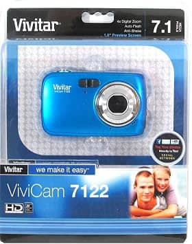 Vivitar 7122BL Digital Cameras Blue New Body Only
