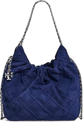 Tory Burch Fleming Shoulder Bag Women's bags Mini Silver Maple Metallic New